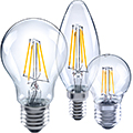 LED Filament-Lampen klar